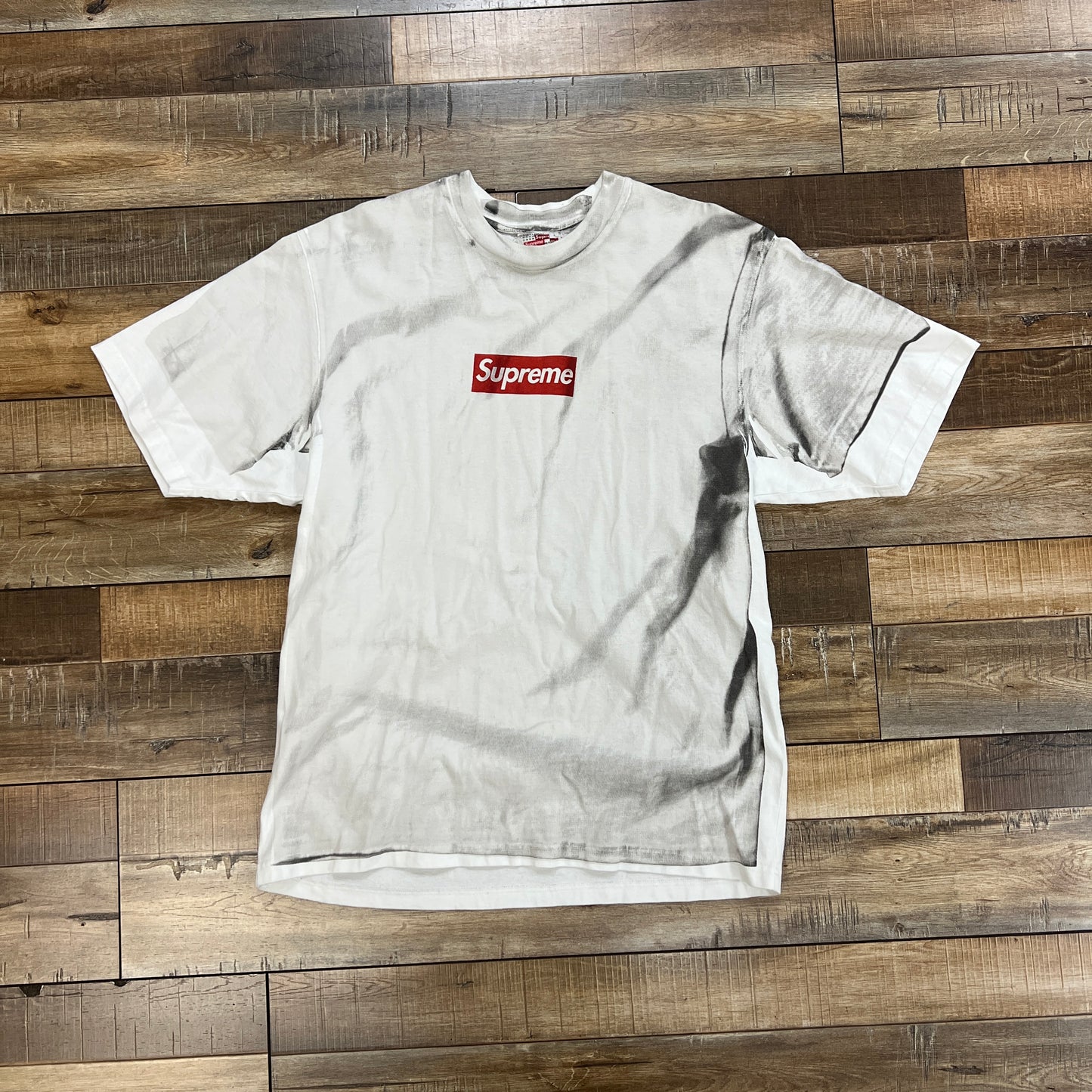 Supreme x MM6 Maison Margiela Box Logo Tee White