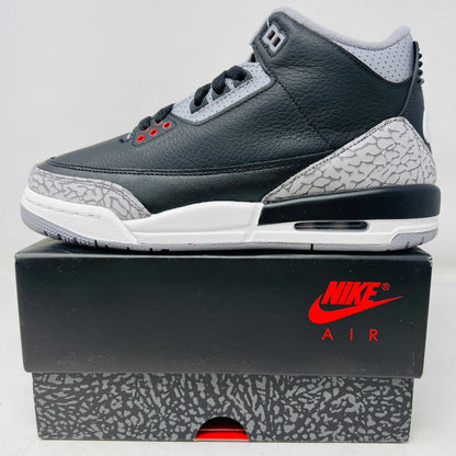 Jordan 3 Retro Black Cement (2024) kids' sneakers brand new with good box condition.