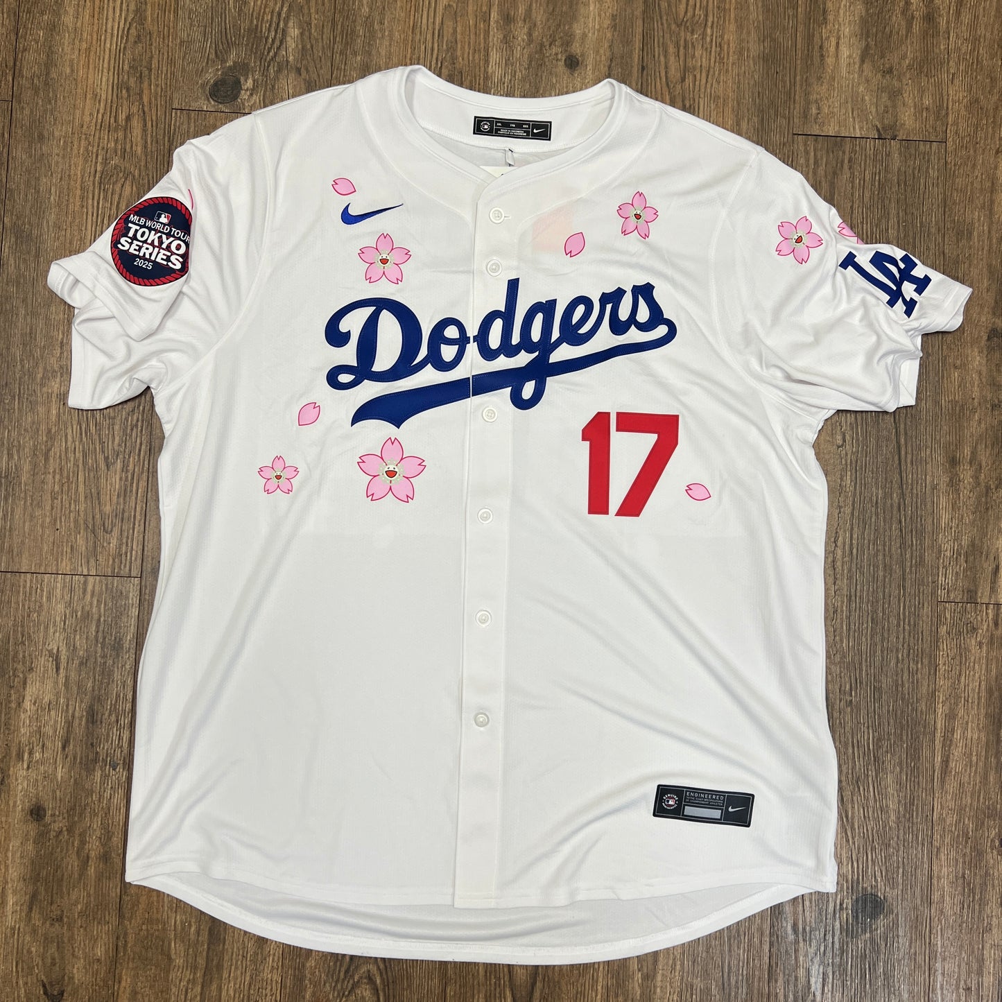 Nike x Takashi Murakami x MLB World Tour Tokyo Series 2025 Dodgers Ohtani Jersey White