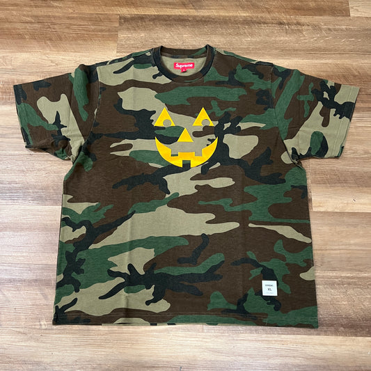Supreme Pumpkin S/S Top Woodland Camo