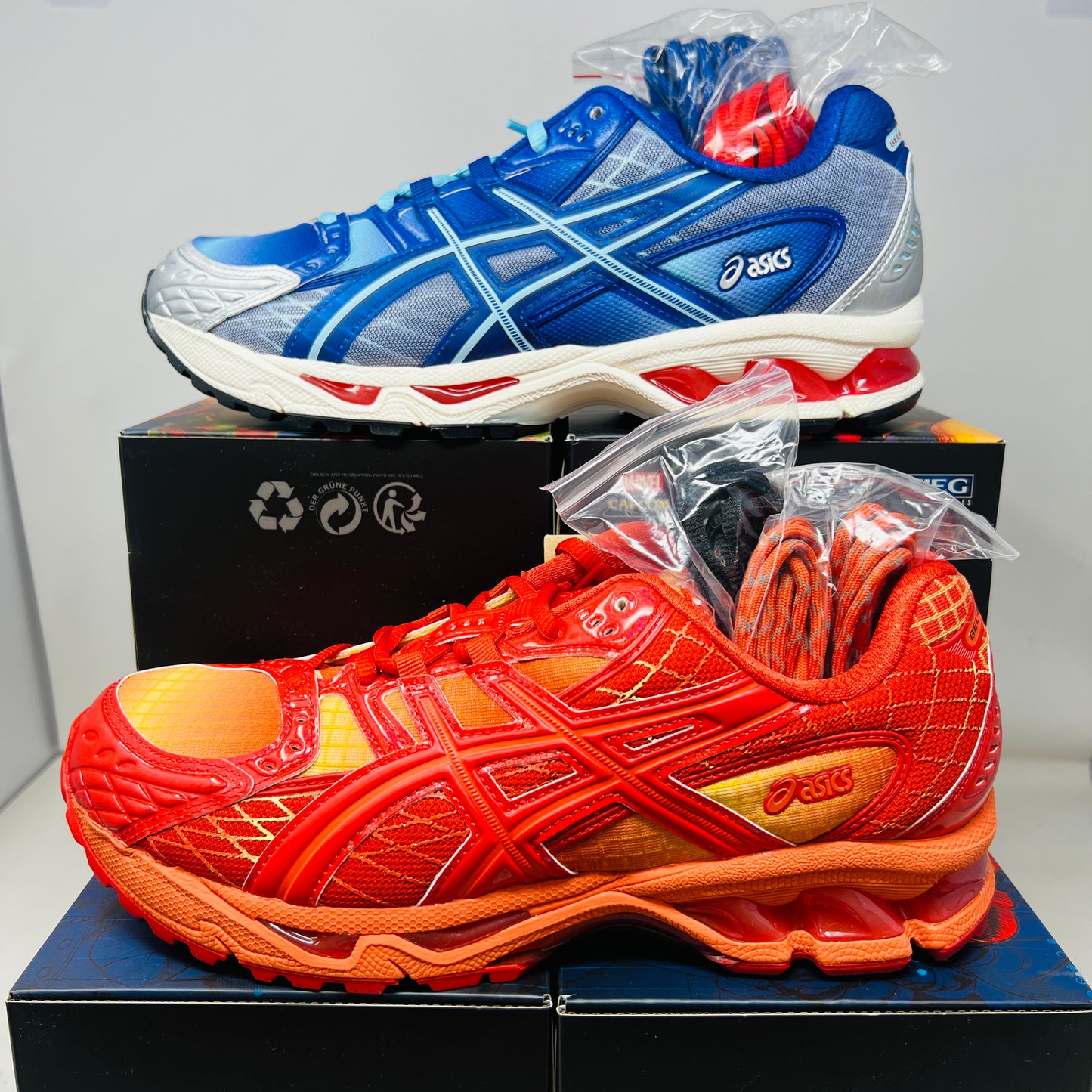 ASICS Gel-Nimbus 10.1 Kith Marvel vs. Capcom Iron Man vs. Mega Man Sealed Box (Comic Included)