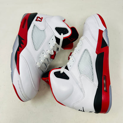 Jordan 5 Retro Fire Red Black Tongue (2025)