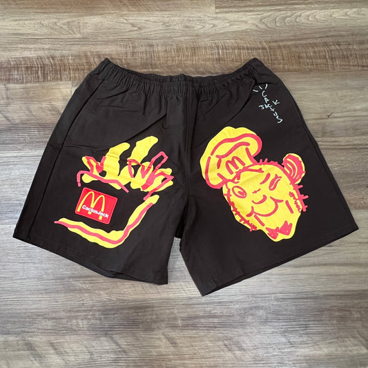 Travis Scott x McDonald's Illustration II Shorts Brown