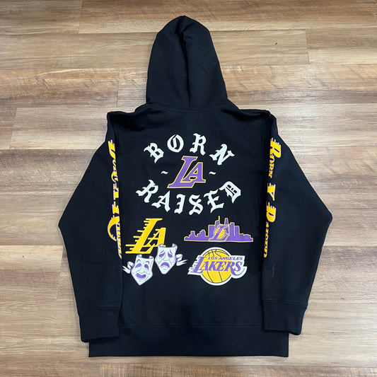 Los Angeles Lakers New Era Black Born x Raised Hoodie