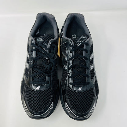 ASICS Gel-1130 Black Pure Silver sneaker on box, 2023 model.