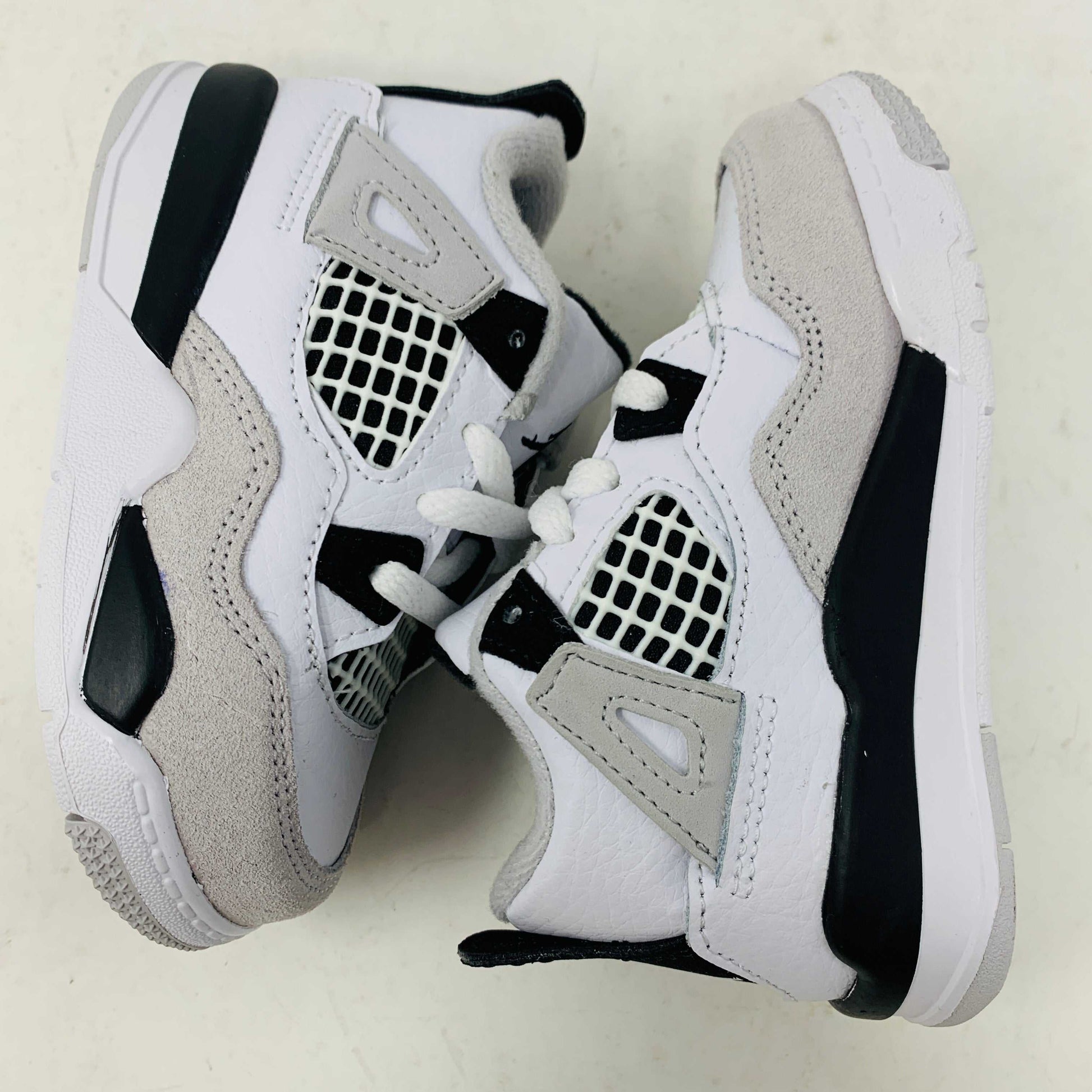 Jordan 4 Retro Military Black toddler sneakers, brand new, 2022 model.