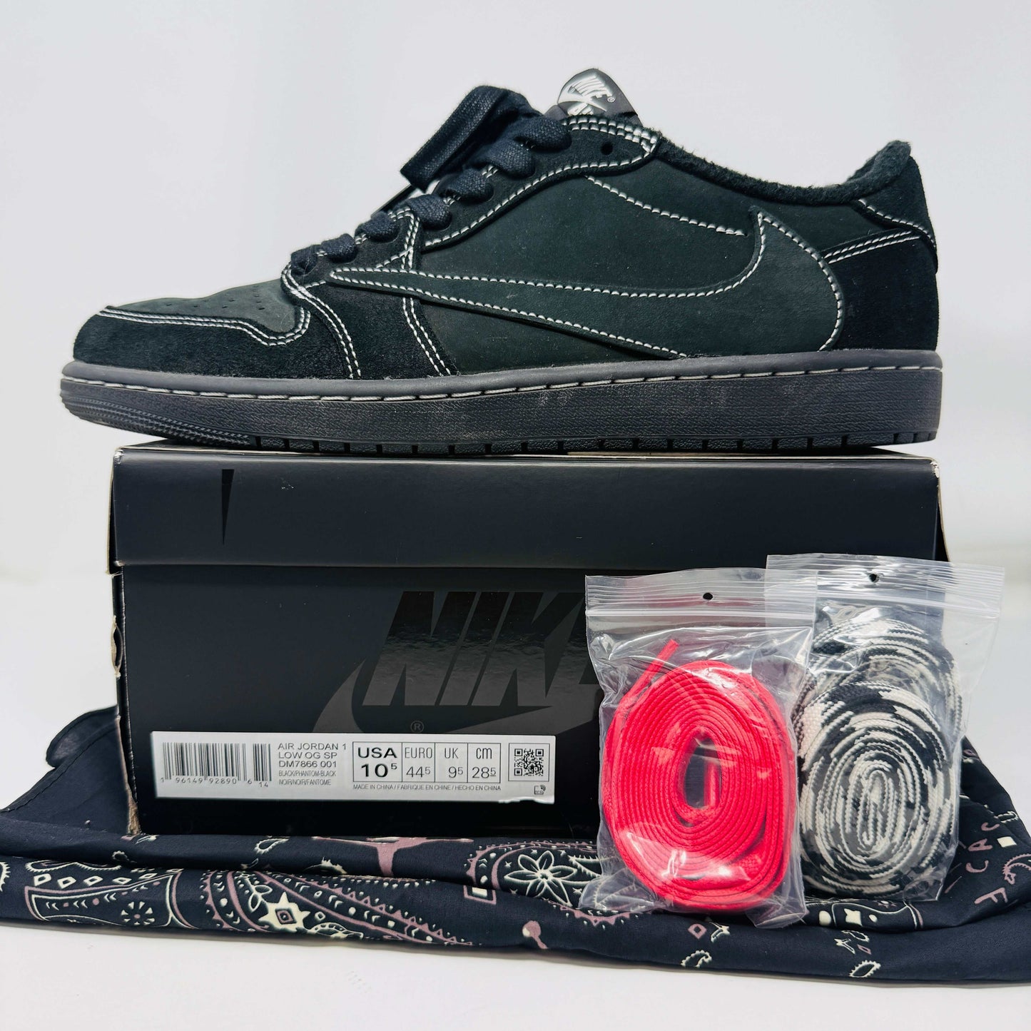 Jordan 1 Retro Low OG SP Travis Scott Black Phantom