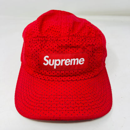 Supreme Perforated Camp Cap Red