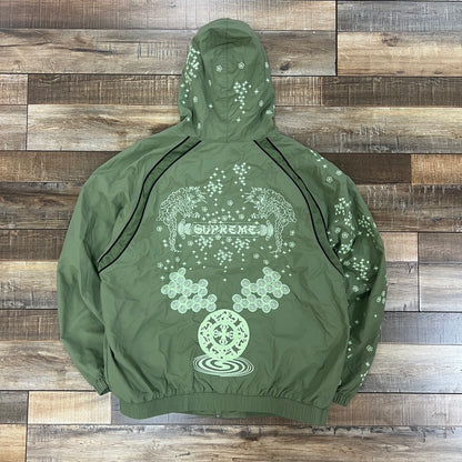 Supreme AOI Glow-In-The-Dark Track Jacket 'Olive'