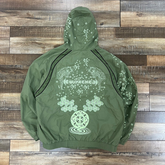 Supreme AOI Glow-In-The-Dark Track Jacket 'Olive'