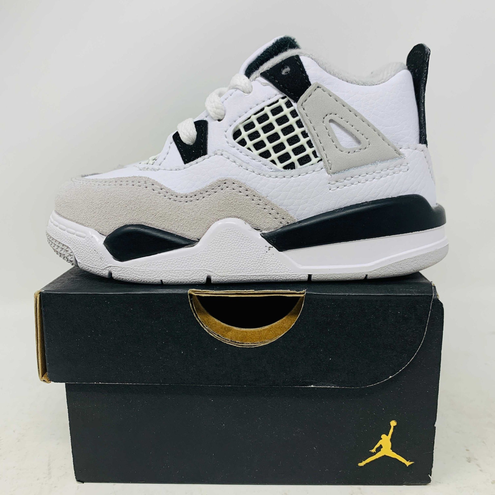 Jordan 4 Retro Military Black TD sneakers, brand new, 2022 model.
