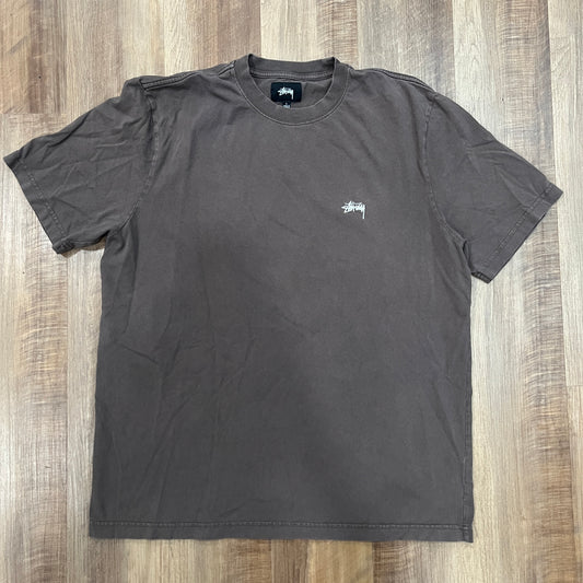 Stussy Basic Pigment Dyed Tee Coffee