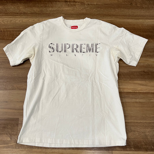 Supreme Gradient Logo Tee White