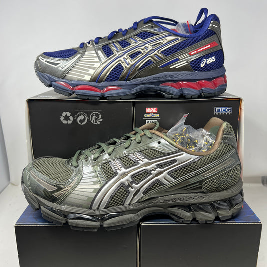 ASICS Gel-Kayano 12.1 Kith Marvel vs. Capcom Captain America vs. Guile Sealed Box (Comic Included)