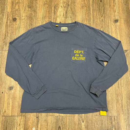 GALLERY DEPT. FRENCH L/S POCKET TEE NAVY