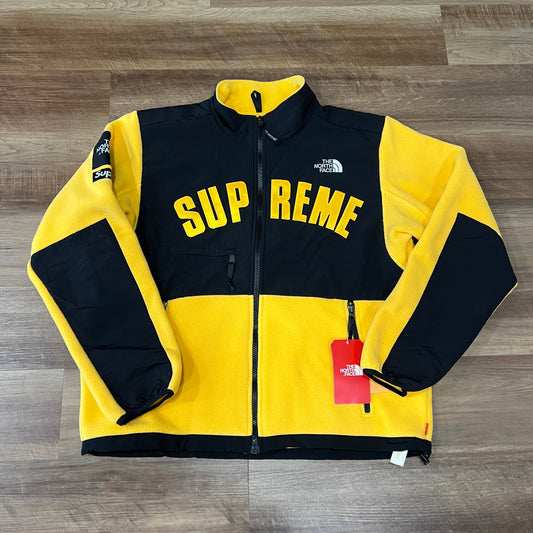 Supreme The North Face Arc Logo Denali Fleece Jacket Yellow