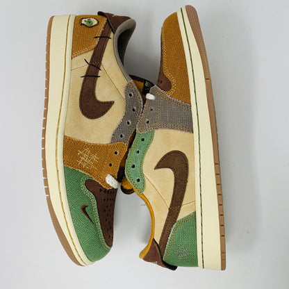 Jordan 1 Low Zion Williamson Voodoo sneakers on Nike box, brand new, 2022 model.