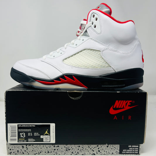 Jordan 5 Retro Fire Red Silver Tongue (2020)