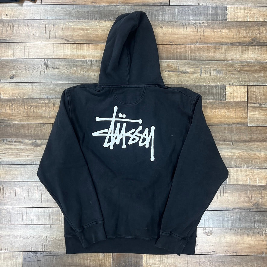 STUSSY Basic Hoodie Black