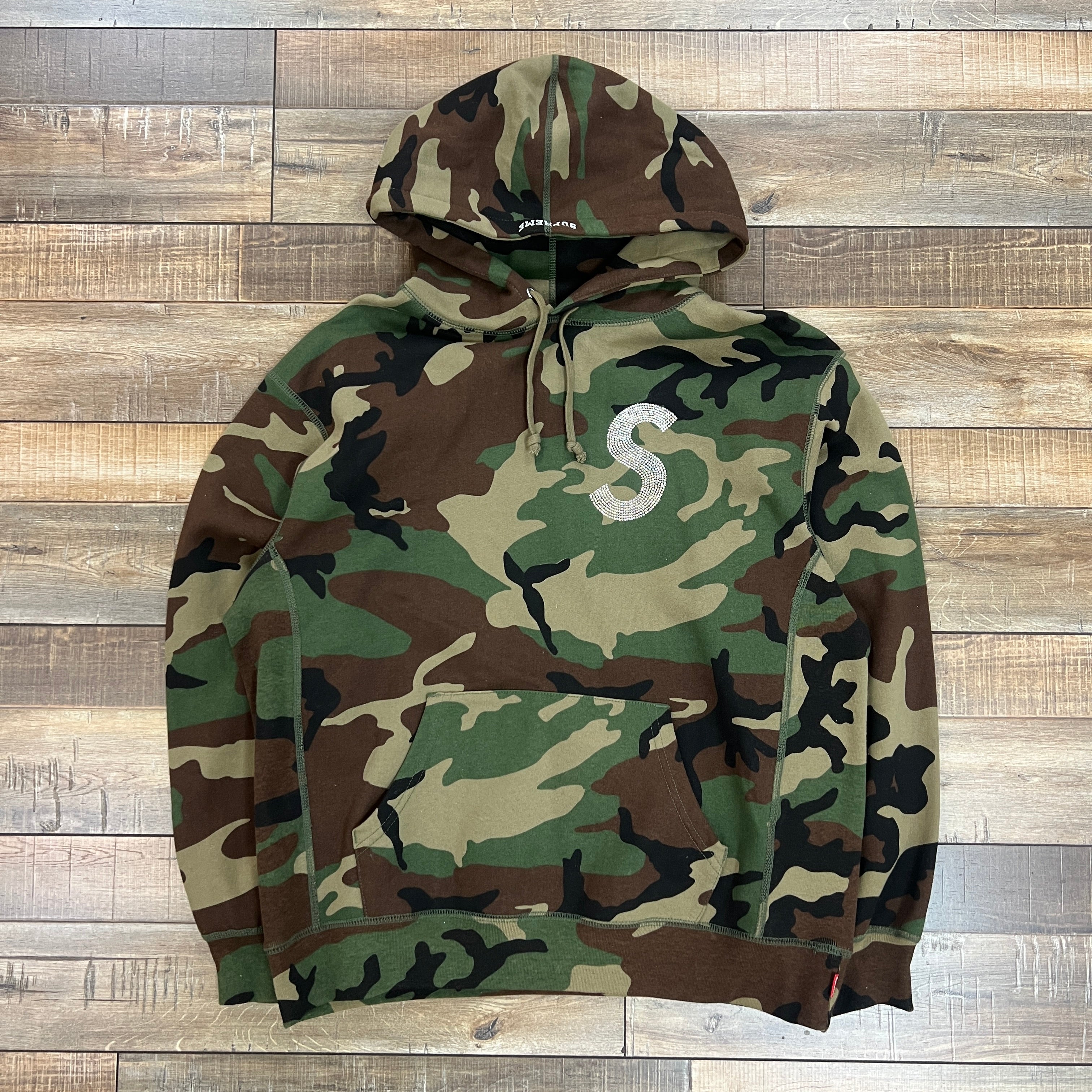 Supreme Swarovski® S Logo Hooded Sweatsh Supreme Swarovski S Logo Hooded Sweatshirt (SS21) - $298