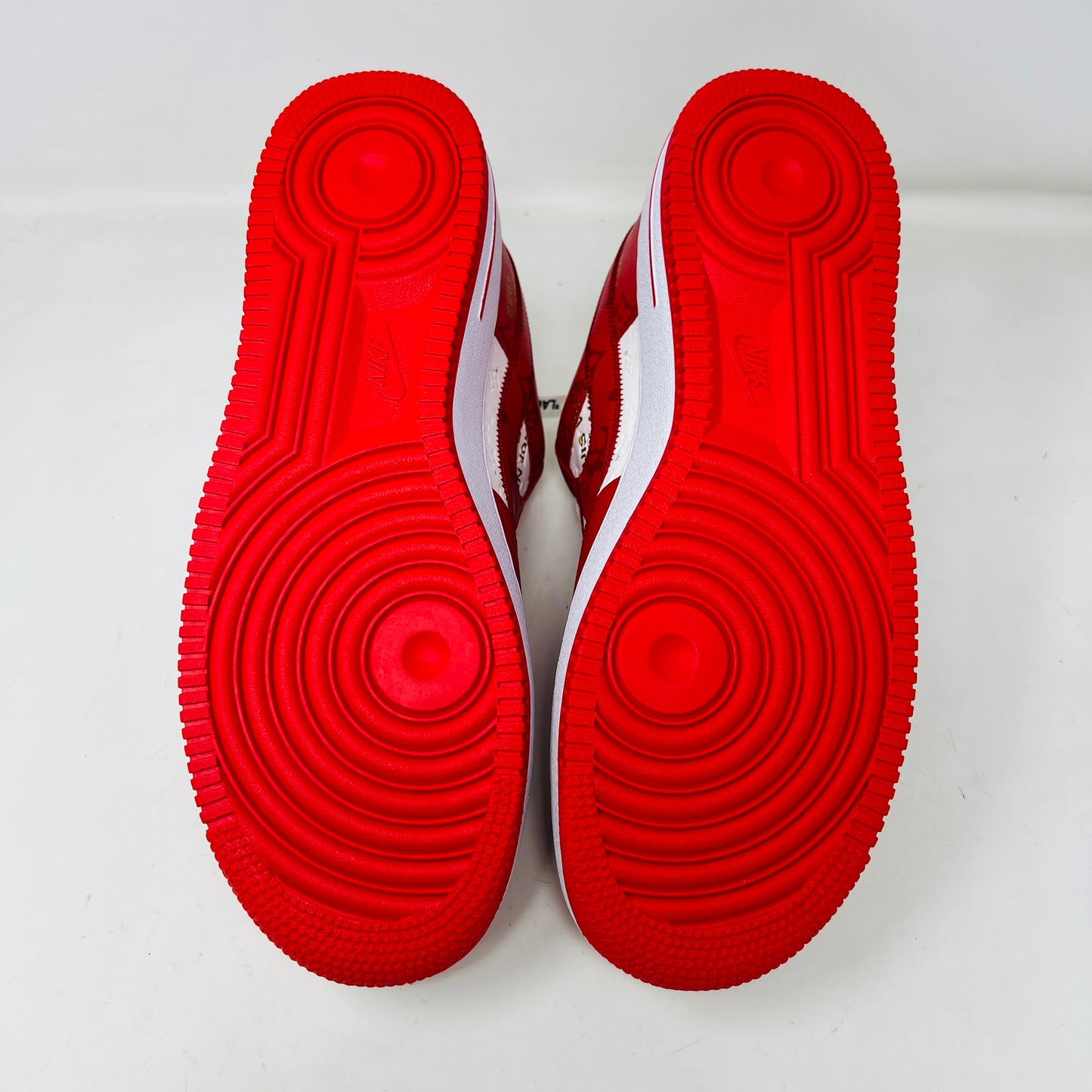 Louis Vuitton Nike Air Force 1 Low By Virgil Abloh White Red