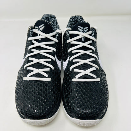 Nike Kobe 6 Protro Mambacita Sweet 16 sneakers, black finish, white laces, 2022 model.