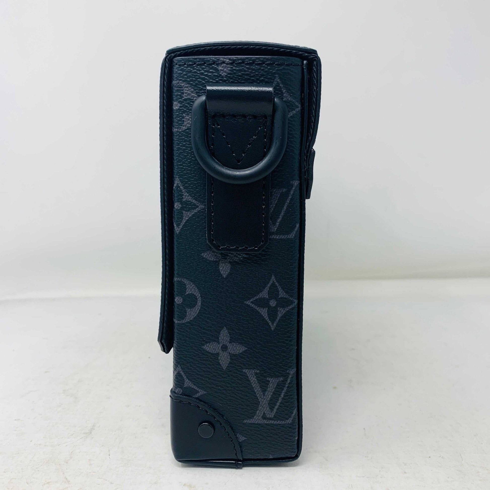 Louis Vuitton Tourillon Monogram Trunk Messenger Bag, brand new, side view.