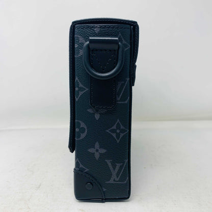 Louis Vuitton Tourillon Monogram Trunk Messenger Bag, brand new, side view.