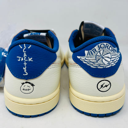 Jordan 1 Retro Low OG SP Fragment x Travis Scott Sail Military Blue