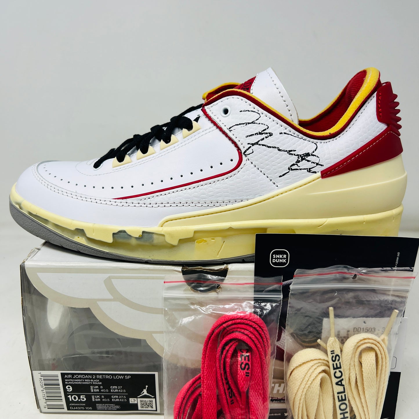 Jordan 2 Retro Low SP Off-White White Red