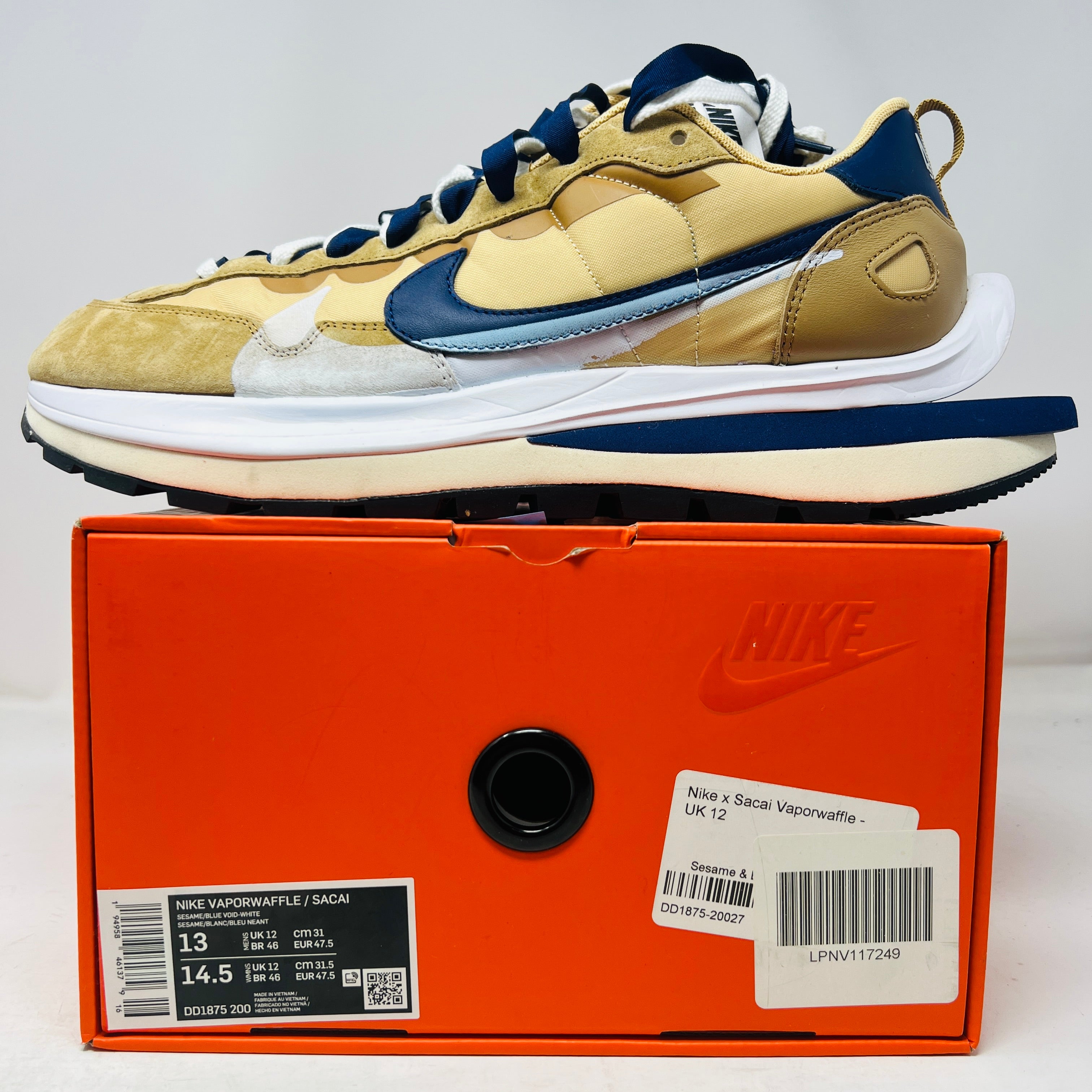 Nike Vaporwaffle sacai Sesame Blue Void – Holy Ground