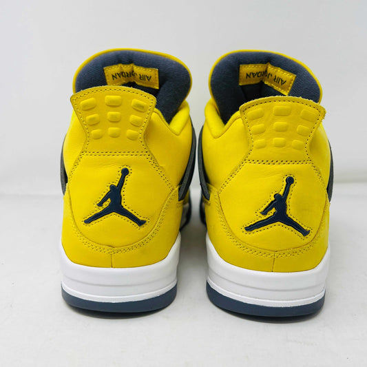 Jordan 4 Retro Lightning 2021 sneakers, size 12M, used condition.