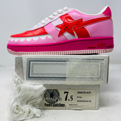 A Bathing Ape Bape Sta KAWS Chompers Pink