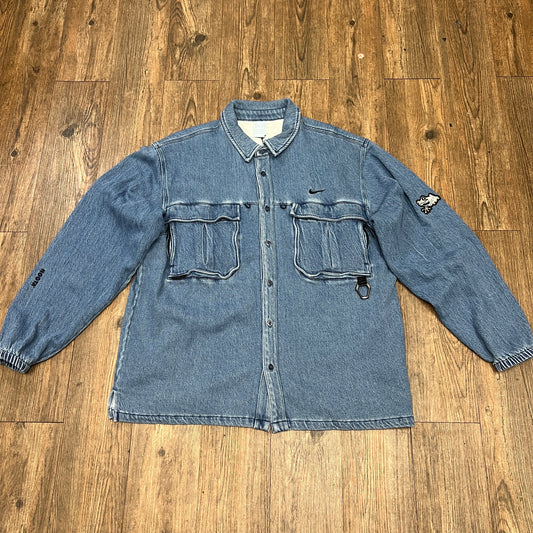 Nike x NOCTA Opal Lily Pad Denim Shirt Blue Denim