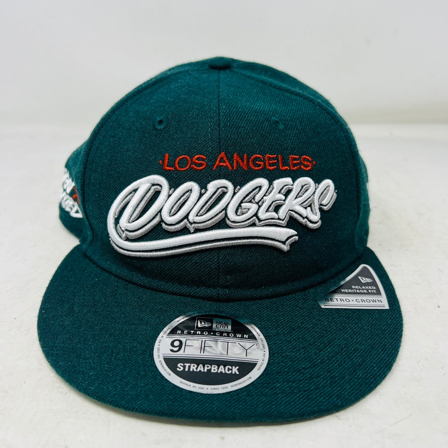 New Era Born x Raised Sign Green Wool Retro Crown 9FIFTY Adjustable