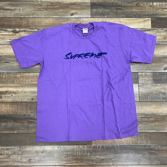 Supreme Futura Logo Tee Purple