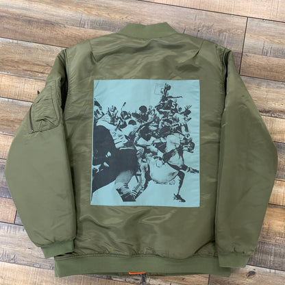 UNDEFEATED MA-1 JACKET OLIVE