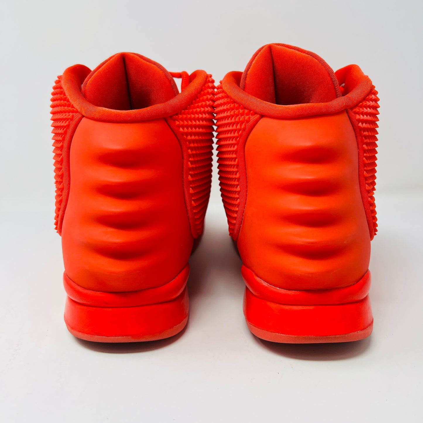 Nike Air Yeezy 2 Red October sneakers, slightly worn, 2014, with dust bag and lace locks.