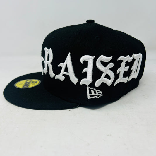 Born x Raised New Era dodgers Crown Fitted Hat Black