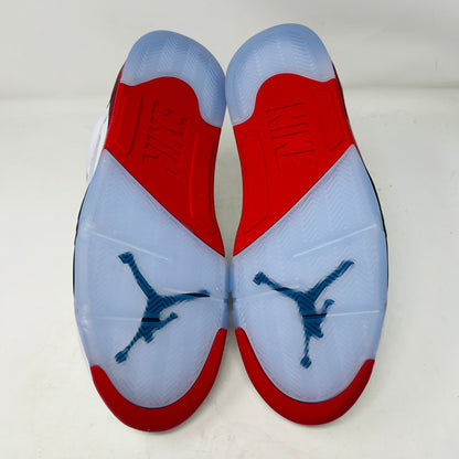 Jordan 5 Retro Fire Red Black Tongue (2025)