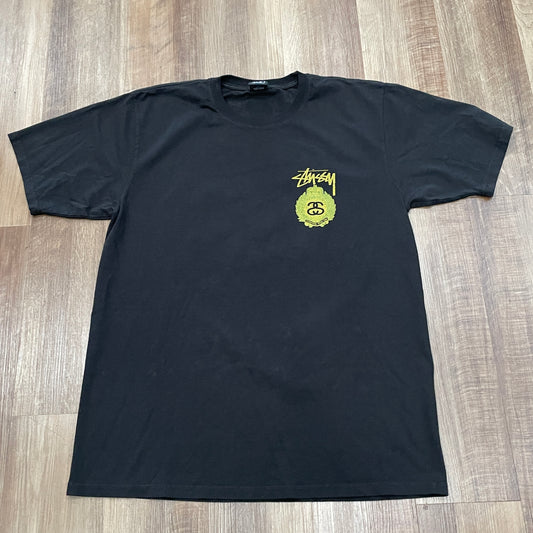 Stussy Crown Wreath Pigment Dyed Tee Black