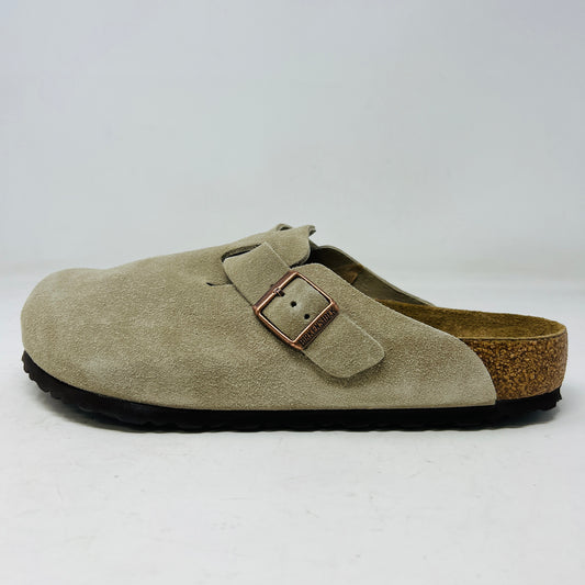 Birkenstock Boston Soft Footbed Suede Taupe