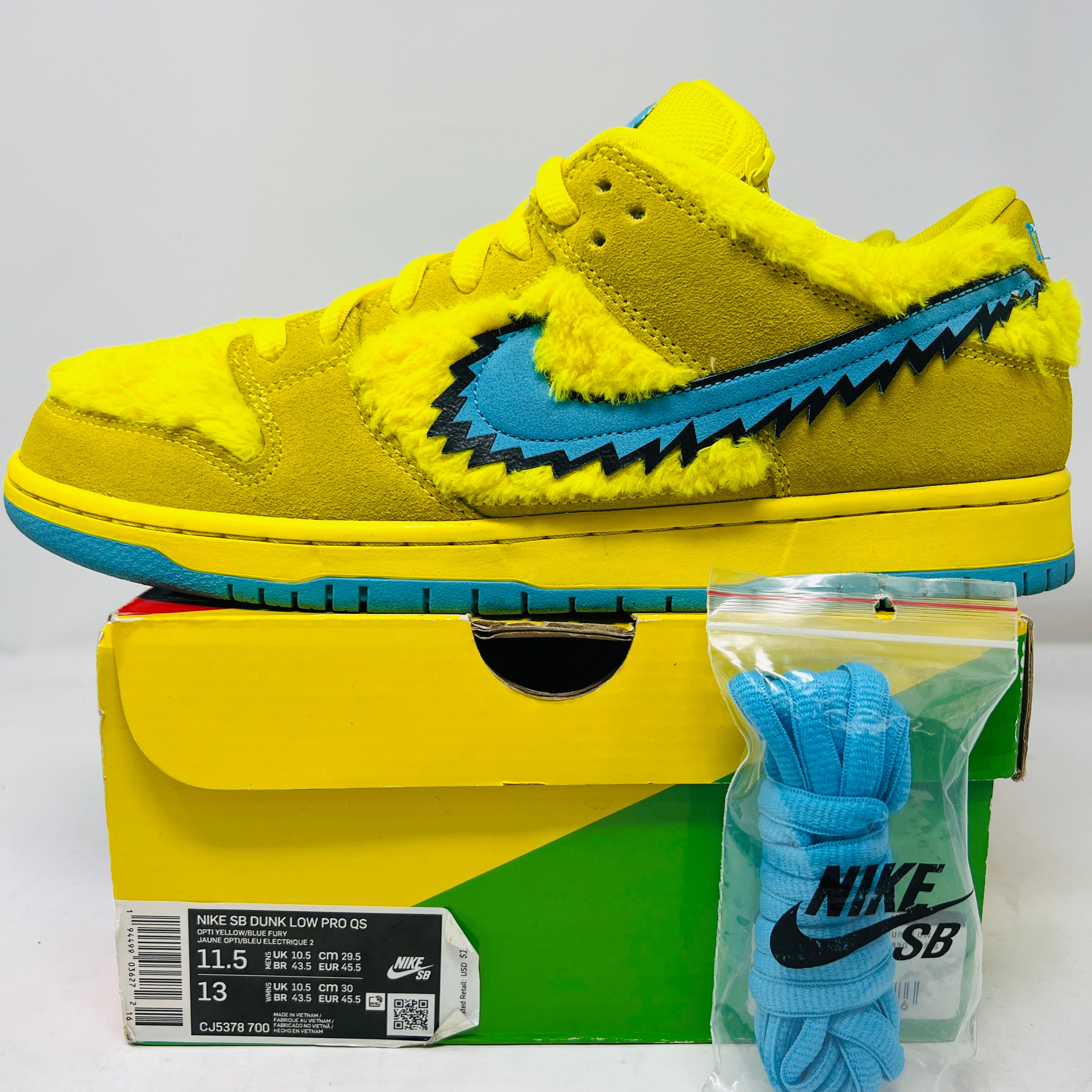 Nike SB Dunk Low Grateful Dead Bears Opti Yellow – Holy Ground