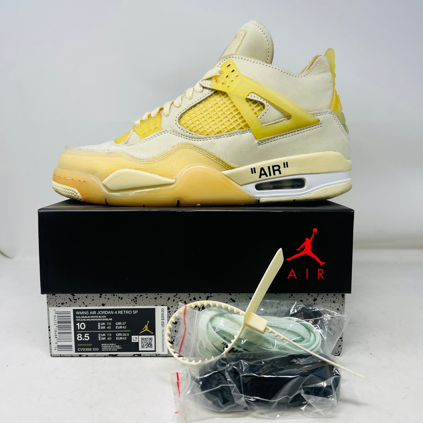 Jordan 4 Retro Off-White Sail (Women's)