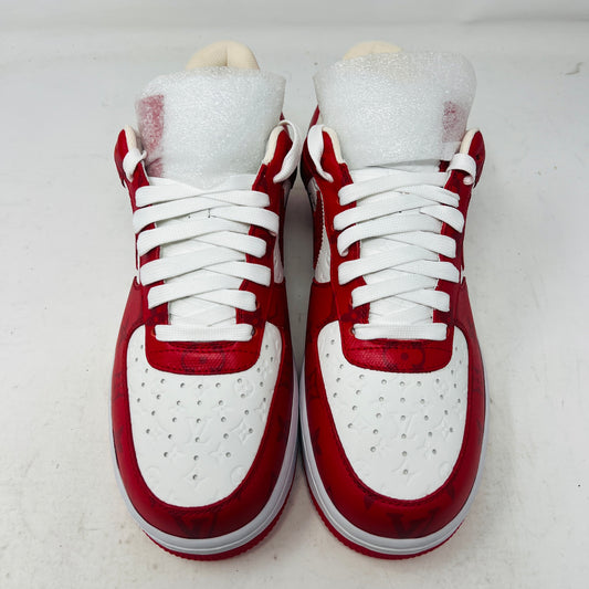 Louis Vuitton Nike Air Force 1 Low By Virgil Abloh White Red