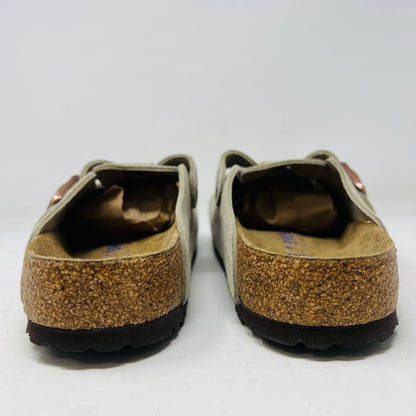 Birkenstock Boston Soft Footbed Suede Taupe