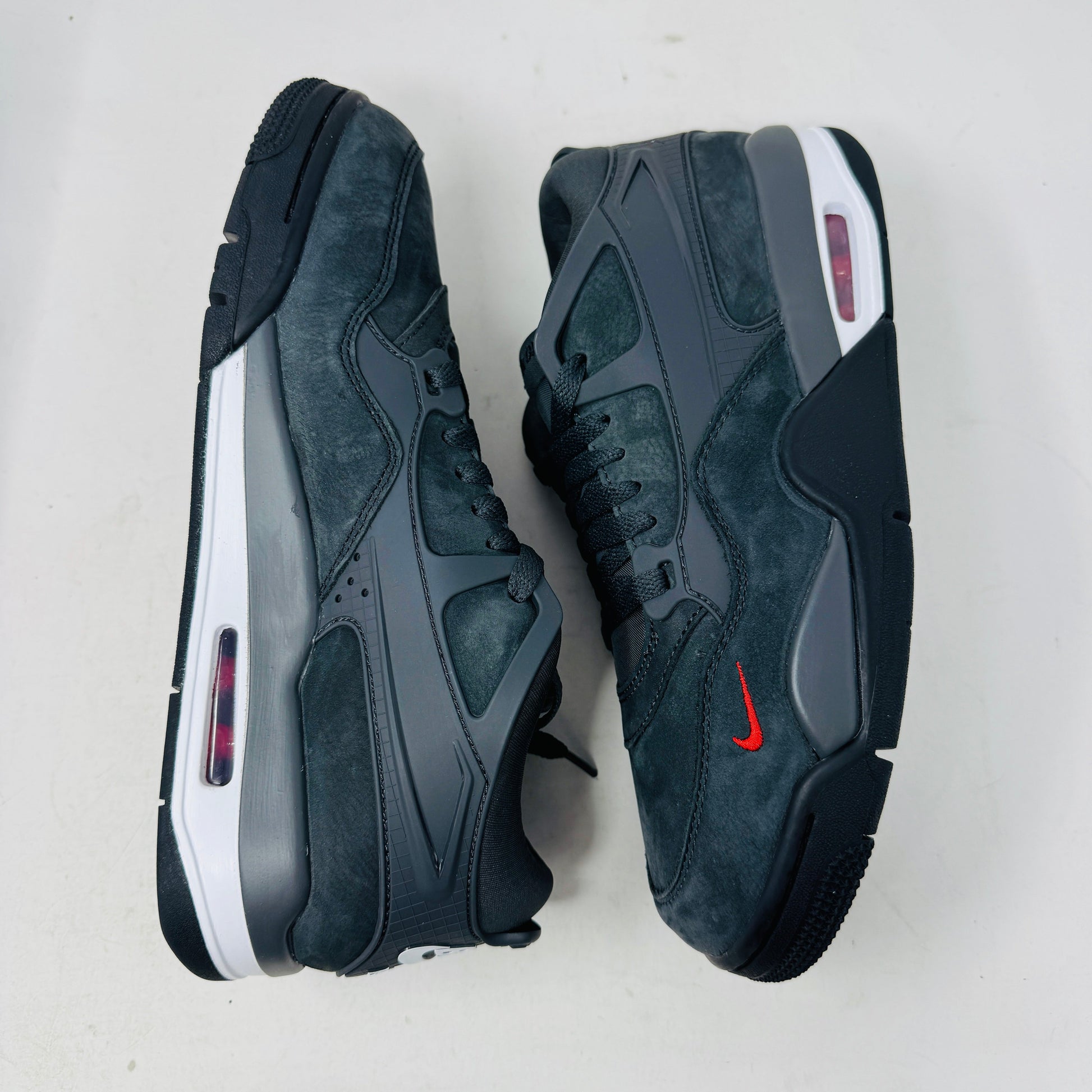 Jordan 4 RM SP Nigel Sylvester Driveway Grey sneakers, brand new, 2024 model with white laces.