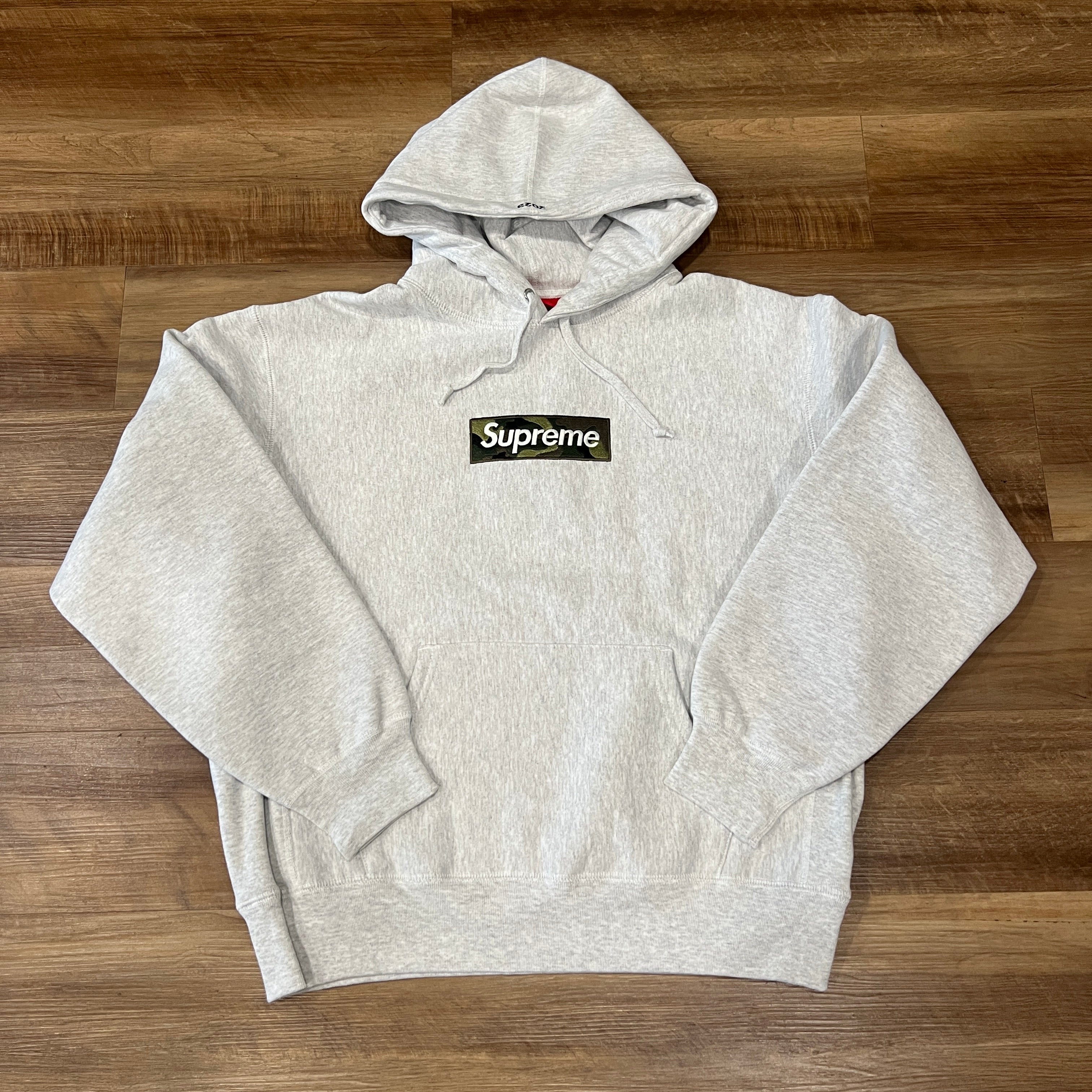 トップス Box Logo Hooded Sweatshirt Ash Grey Supreme Box Logo Hooded Sweatshirt (FW23) Ash Grey Men's