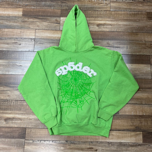 Sp5der Web Hoodie Slime Green
