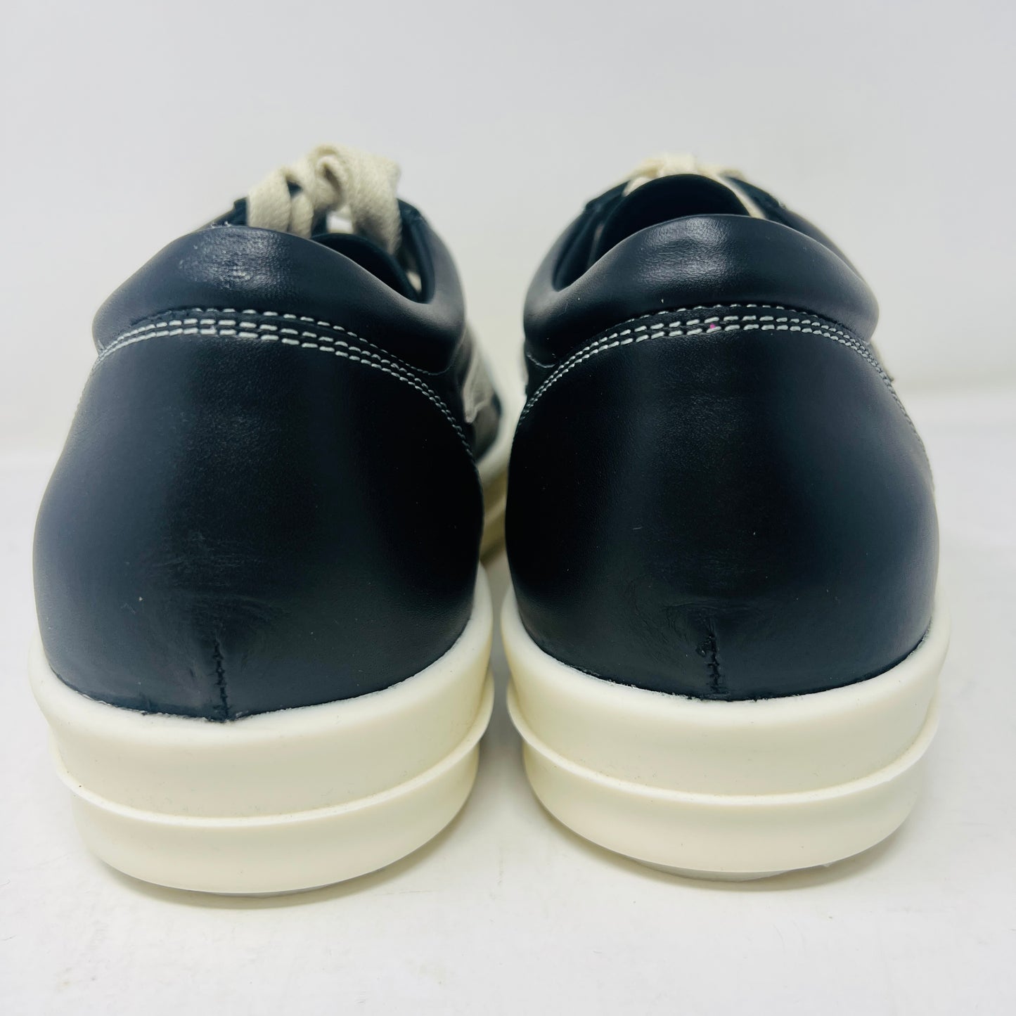 Rick Owens Vintage Sneaks Black Milk, brand new, with box, black laces, and dust bag, 2023 model.